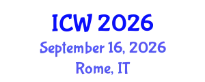 International Conference on Wastewater (ICW) September 16, 2026 - Rome, Italy