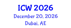 International Conference on Wastewater (ICW) December 20, 2026 - Dubai, United Arab Emirates