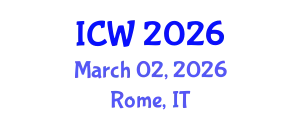 International Conference on Wastewater (ICW) March 02, 2026 - Rome, Italy