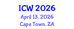 International Conference on Wastewater (ICW) April 13, 2026 - Cape Town, South Africa
