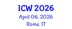 International Conference on Wastewater (ICW) April 06, 2026 - Rome, Italy