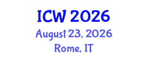 International Conference on Wastewater (ICW) August 23, 2026 - Rome, Italy