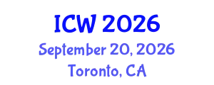 International Conference on Wastewater (ICW) September 20, 2026 - Toronto, Canada