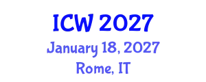 International Conference on Wastewater (ICW) January 18, 2027 - Rome, Italy