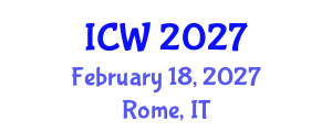 International Conference on Wastewater (ICW) February 18, 2027 - Rome, Italy