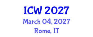 International Conference on Wastewater (ICW) March 04, 2027 - Rome, Italy