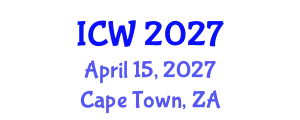 International Conference on Wastewater (ICW) April 15, 2027 - Cape Town, South Africa