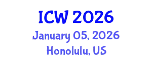 International Conference on Wastewater (ICW) January 05, 2026 - Honolulu, United States