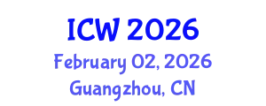 International Conference on Wastewater (ICW) February 02, 2026 - Guangzhou, China