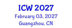 International Conference on Wastewater (ICW) February 03, 2027 - Guangzhou, China