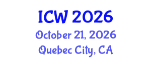 International Conference on Wastewater (ICW) October 21, 2026 - Quebec City, Canada
