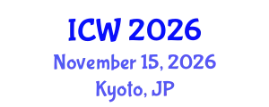 International Conference on Wastewater (ICW) November 15, 2026 - Kyoto, Japan