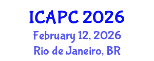 International Conference on Air Pollution and Control (ICAPC) February 12, 2026 - Rio de Janeiro, Brazil