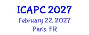 International Conference on Air Pollution and Control (ICAPC) February 22, 2027 - Paris, France