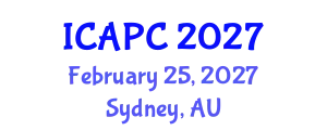 International Conference on Air Pollution and Control (ICAPC) February 25, 2027 - Sydney, Australia