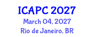 International Conference on Air Pollution and Control (ICAPC) March 04, 2027 - Rio de Janeiro, Brazil
