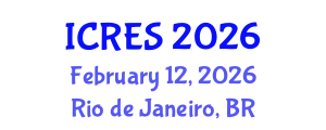 International Conference on Renewable Energy Sources (ICRES) February 12, 2026 - Rio de Janeiro, Brazil