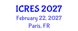 International Conference on Renewable Energy Sources (ICRES) February 22, 2027 - Paris, France