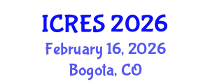 International Conference on Renewable Energy Sources (ICRES) February 16, 2026 - Bogota, Colombia