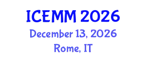 International Conference on Economy, Management and Marketing (ICEMM) December 13, 2026 - Rome, Italy