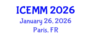 International Conference on Economy, Management and Marketing (ICEMM) January 26, 2026 - Paris, France