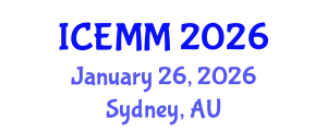 International Conference on Economy, Management and Marketing (ICEMM) January 26, 2026 - Sydney, Australia