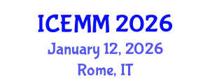International Conference on Economy, Management and Marketing (ICEMM) January 12, 2026 - Rome, Italy