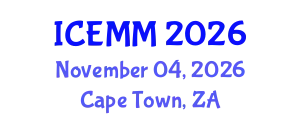 International Conference on Economy, Management and Marketing (ICEMM) November 04, 2026 - Cape Town, South Africa