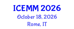 International Conference on Economy, Management and Marketing (ICEMM) October 18, 2026 - Rome, Italy