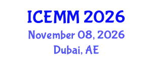 International Conference on Economy, Management and Marketing (ICEMM) November 08, 2026 - Dubai, United Arab Emirates