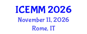 International Conference on Economy, Management and Marketing (ICEMM) November 11, 2026 - Rome, Italy