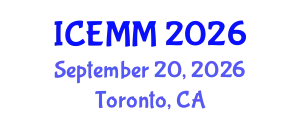 International Conference on Economy, Management and Marketing (ICEMM) September 20, 2026 - Toronto, Canada