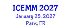International Conference on Economy, Management and Marketing (ICEMM) January 25, 2027 - Paris, France