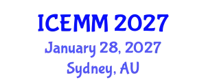 International Conference on Economy, Management and Marketing (ICEMM) January 28, 2027 - Sydney, Australia