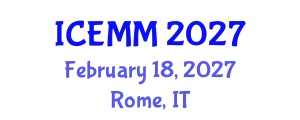 International Conference on Economy, Management and Marketing (ICEMM) February 18, 2027 - Rome, Italy