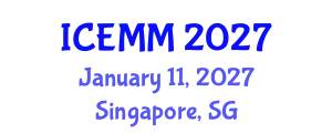International Conference on Economy, Management and Marketing (ICEMM) January 11, 2027 - Singapore, Singapore