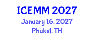International Conference on Economy, Management and Marketing (ICEMM) January 16, 2027 - Phuket, Thailand