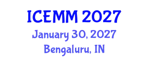 International Conference on Economy, Management and Marketing (ICEMM) January 30, 2027 - Bengaluru, India