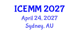International Conference on Economy, Management and Marketing (ICEMM) April 24, 2027 - Sydney, Australia