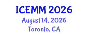 International Conference on Economy, Management and Marketing (ICEMM) August 14, 2026 - Toronto, Canada