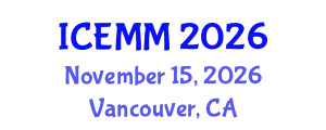 International Conference on Economy, Management and Marketing (ICEMM) November 15, 2026 - Vancouver, Canada