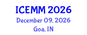 International Conference on Economy, Management and Marketing (ICEMM) December 09, 2026 - Goa, India
