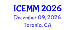 International Conference on Economy, Management and Marketing (ICEMM) December 09, 2026 - Toronto, Canada