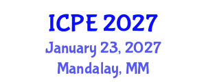 International Conference on Physical Education (ICPE) January 23, 2027 - Mandalay, Myanmar
