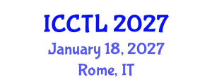 International Conference on College Teaching and Learning (ICCTL) January 18, 2027 - Rome, Italy