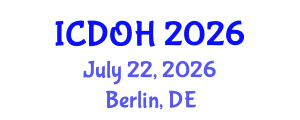 International Conference on Dental and Oral Health (ICDOH) July 22, 2026 - Berlin, Germany