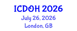 International Conference on Dental and Oral Health (ICDOH) July 26, 2026 - London, United Kingdom