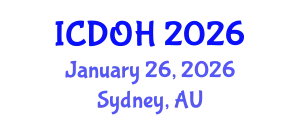 International Conference on Dental and Oral Health (ICDOH) January 26, 2026 - Sydney, Australia