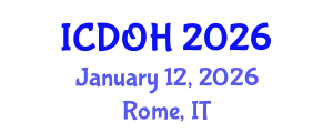 International Conference on Dental and Oral Health (ICDOH) January 12, 2026 - Rome, Italy