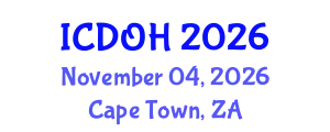 International Conference on Dental and Oral Health (ICDOH) November 04, 2026 - Cape Town, South Africa